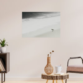 Kustsandpiper på stranden poster