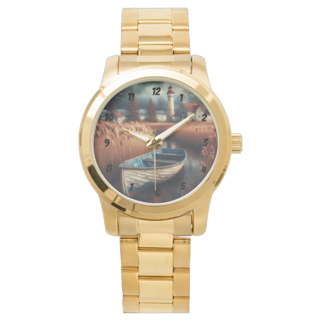 Kustservicen: fyr och råbåt armbandsur (Framsida)