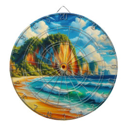 Kustservicen: Majestiska klippor och tranquil Shor Darttavla