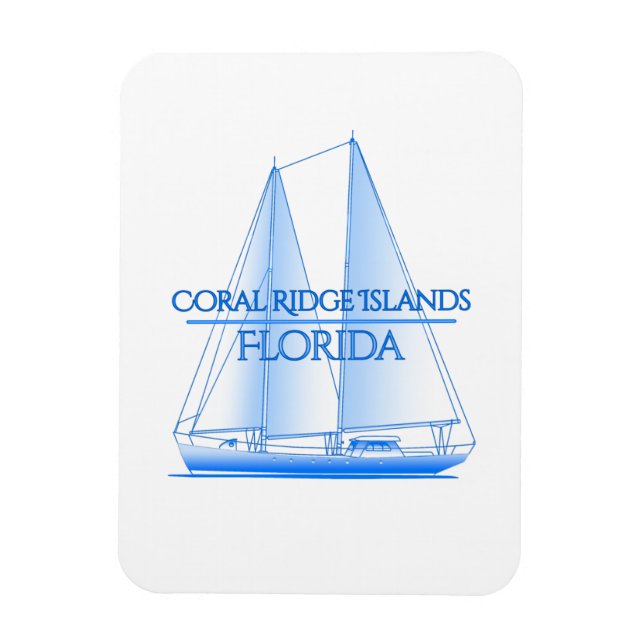 Kustsjöfartsnäcka Sailo i Korallöarna Magnet (Vertikal)