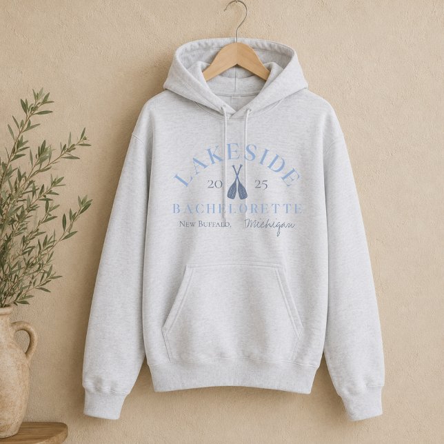 Kustsjön Bachelorette Brudtärna T Shirt (Coastal Lake Bachelorette Bridesmaid Hoodie)
