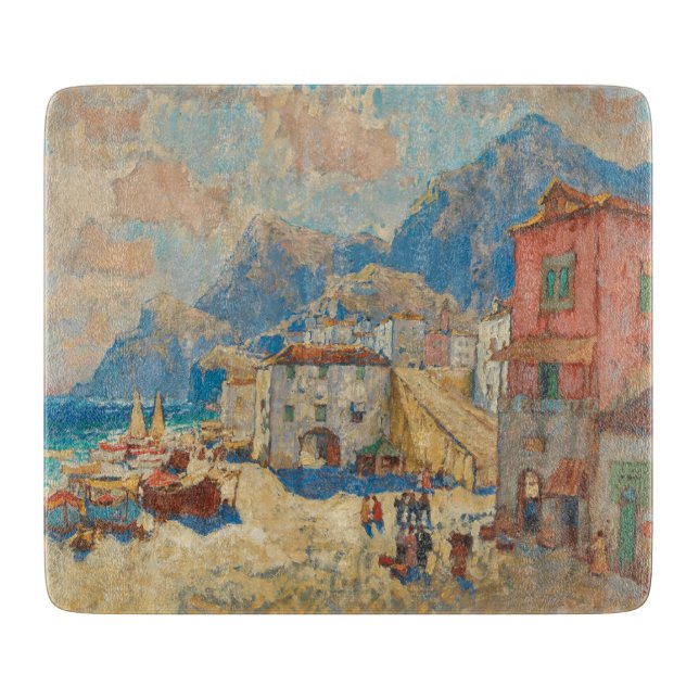 Kuststaden i Spanien (Vintage Spanska landskapet) (Framsidan)