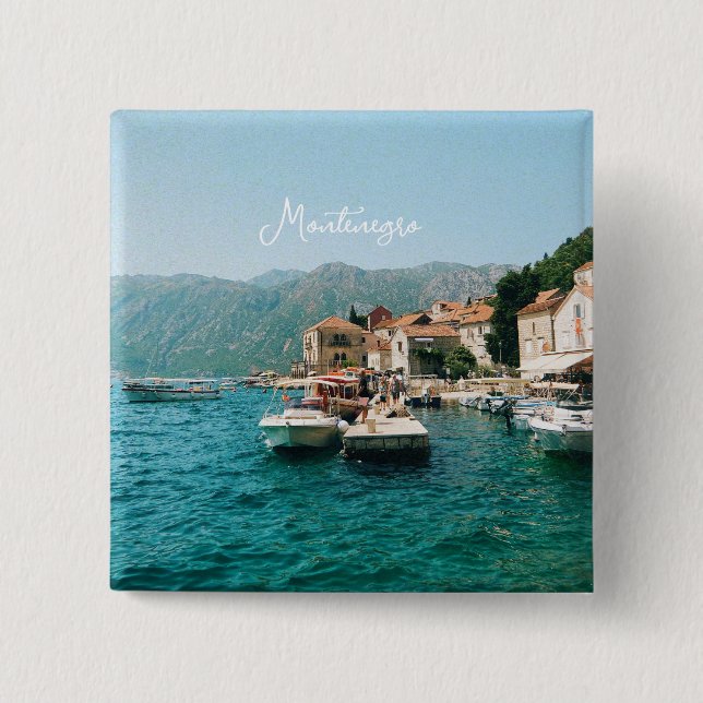 Kuststaden Perast, Montenegro Knapp (Framsida)