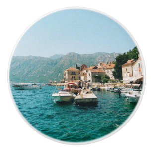 Kuststaden Perast, Montenegro Knopp