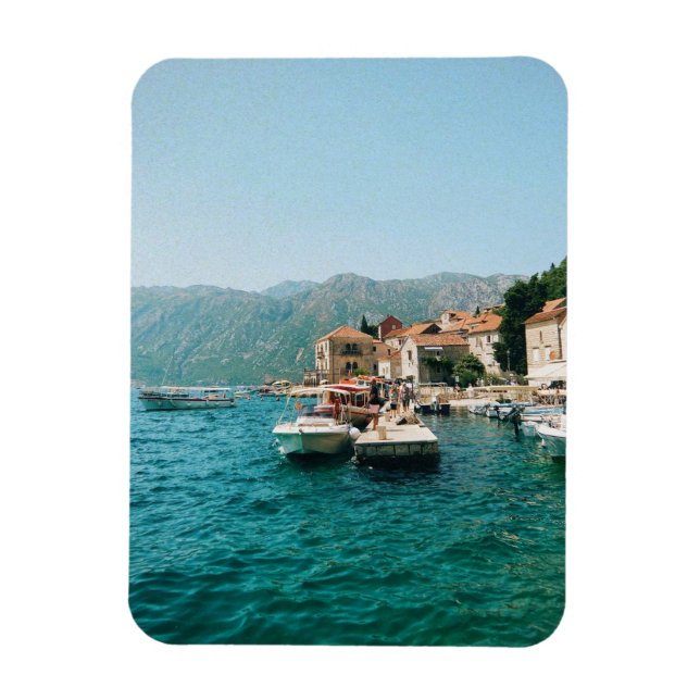Kuststaden Perast, Montenegro Magnet (Vertikal)