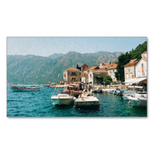 Kuststaden Perast, Montenegro Magnetiska Visitkort