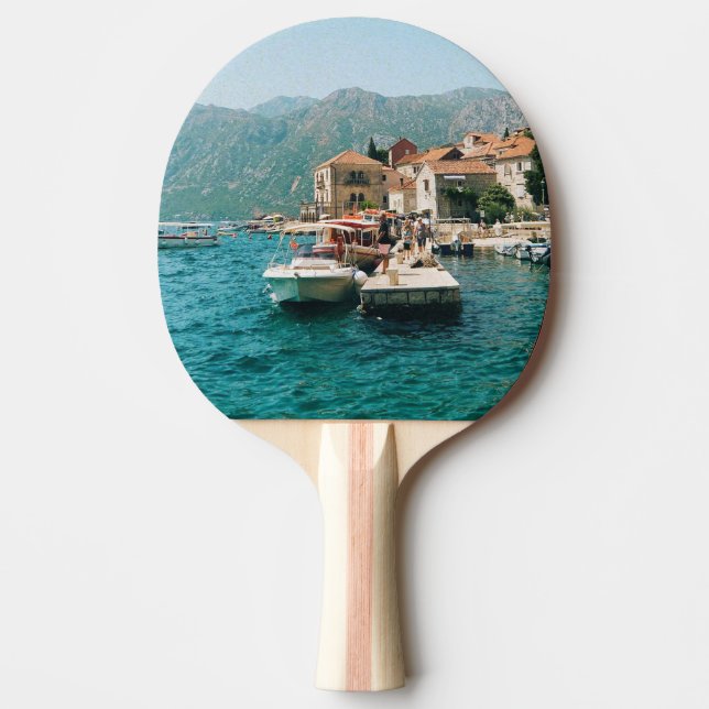 Kuststaden Perast, Montenegro Pingisracket (Framsidan)