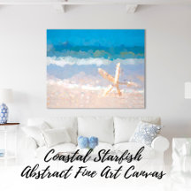 Kuststjärtfiskar på Beach Abstrakt Fine Art