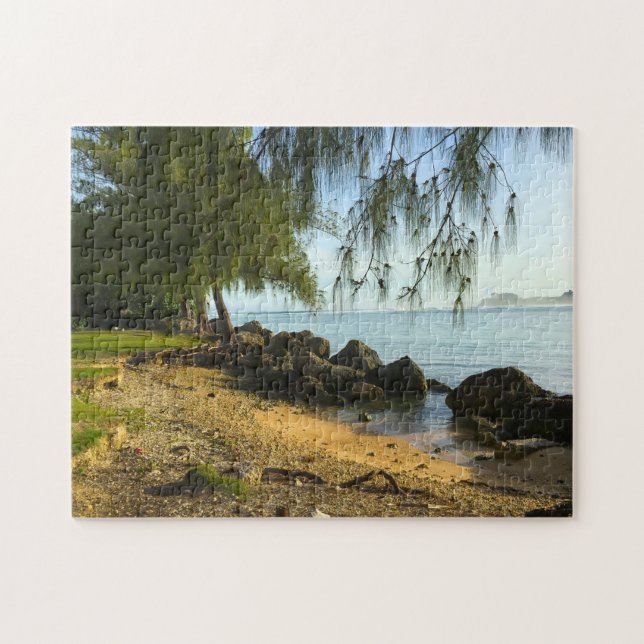 Kuststrand Guam. Pussel (Horisontell)