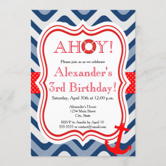 Kuststrandens sjöhav grattis på födelsedagen inbjudningar