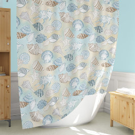 Kuststrupsseashells Aqua Blue Brown