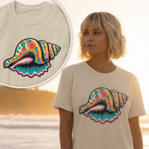 Kuststrutssehals Whimsical Pop Art T Shirt