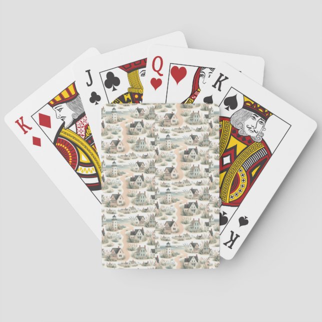 Kuststugans fyr mönster casinokort (Baksidan)