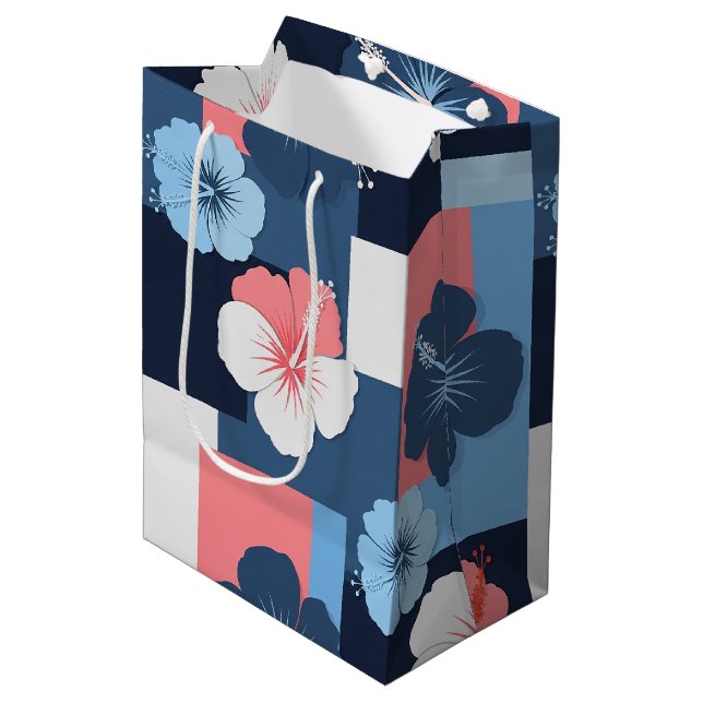 Kusttropiskt Hibiskus-mönster (11) (Framsidan Vinklad)