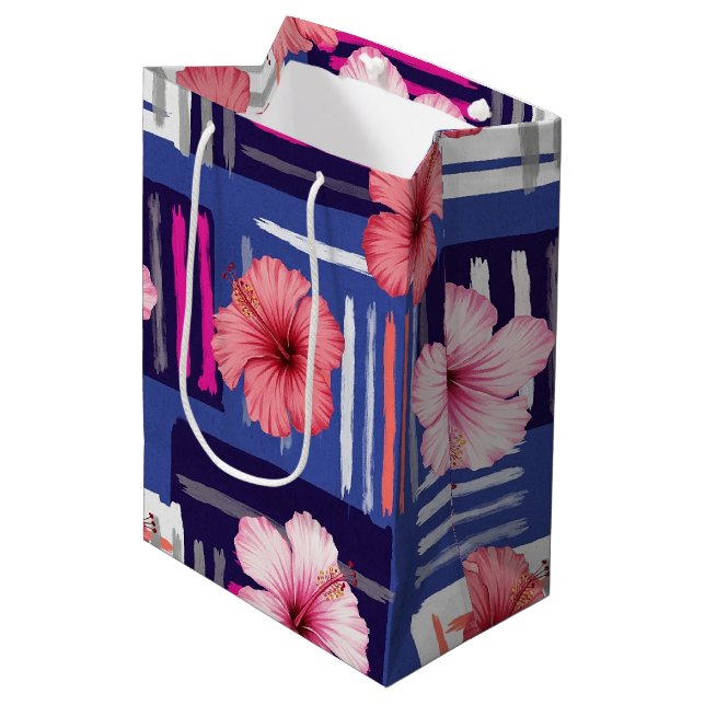 Kusttropiskt Hibiskus-mönster (12) (Framsidan Vinklad)