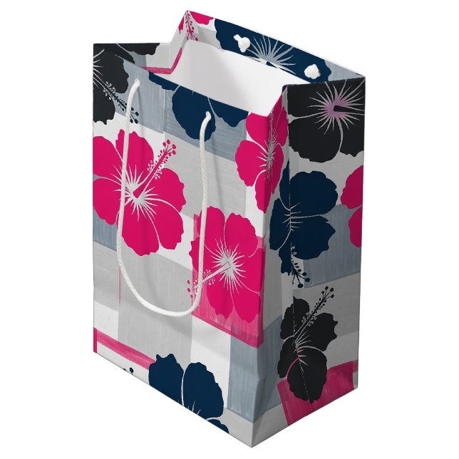Kusttropiskt Hibiskus-mönster (13) (Framsidan Vinklad)