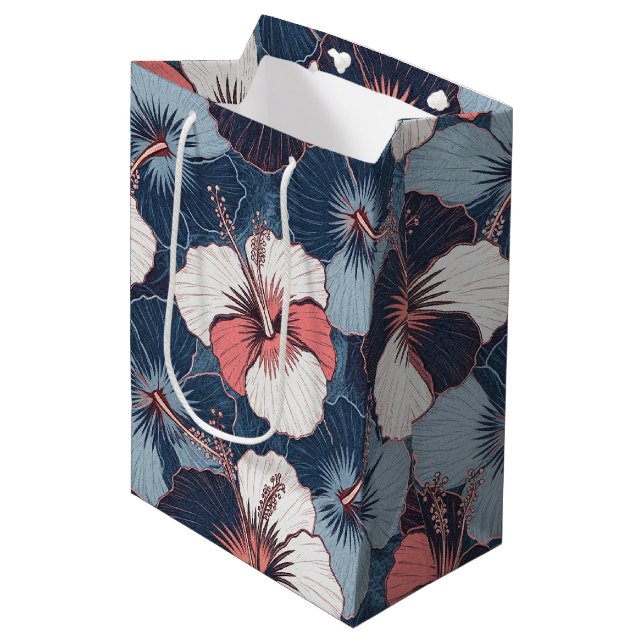 Kusttropiskt Hibiskus-mönster (14) (Framsidan Vinklad)