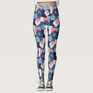 Kusttropiskt hibiskusmönster (11) leggings