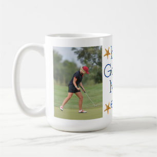 Kusttvåfoto bästa Golfing Mamma någonsin kaffe Mug Kaffemugg
