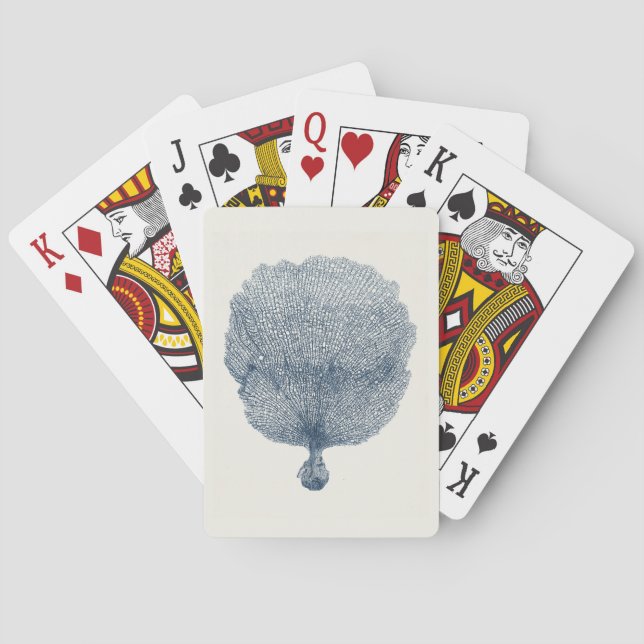 Kustuppsamling i Indigo VI Casinokort (Baksidan)
