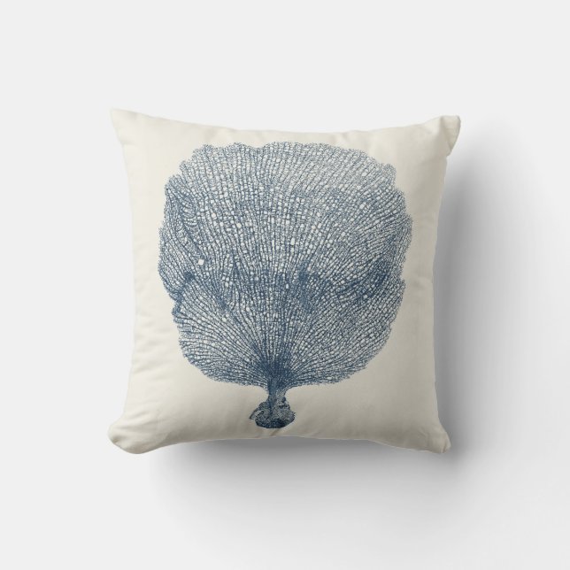 Kustuppsamling i Indigo VI Kudde (Framsida)