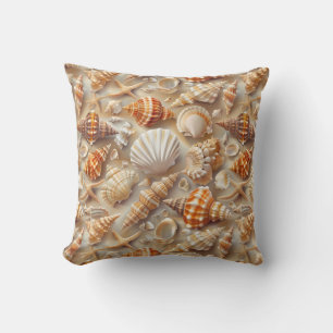 Kustvatten Elegance Seashell Mönster Kudde