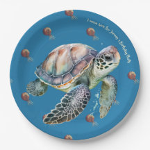 Kustvatten och sköldpadda stil anpassningsbar