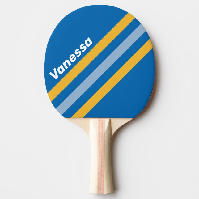 Kustvinkelrandig med namn pingisracket (Framsidan)