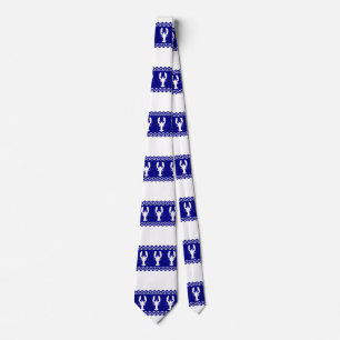 Kustvit Blue Rand Lobster Mönster Slips