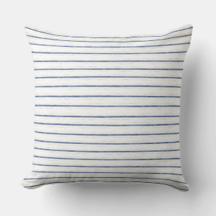 Kustvit stripe Dekorativ kudde