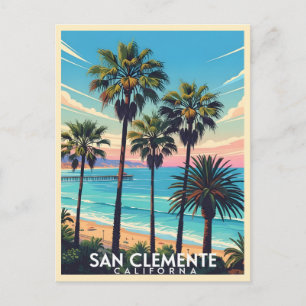 Kustvy från San Clemente Kalifornien Vykort