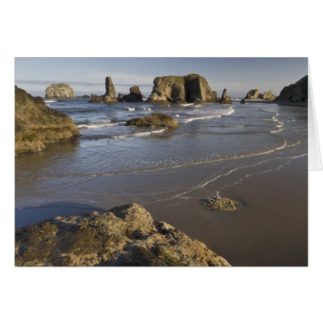 Kustvyer, Bandon, Oregon Hälsningskort (Framsidan Horizontal)