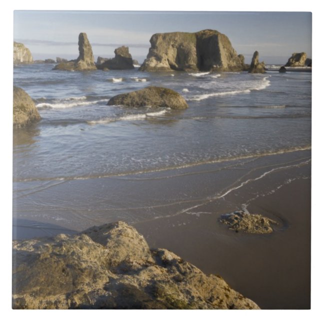 Kustvyer, Bandon, Oregon Kakelplatta (Framsidan)