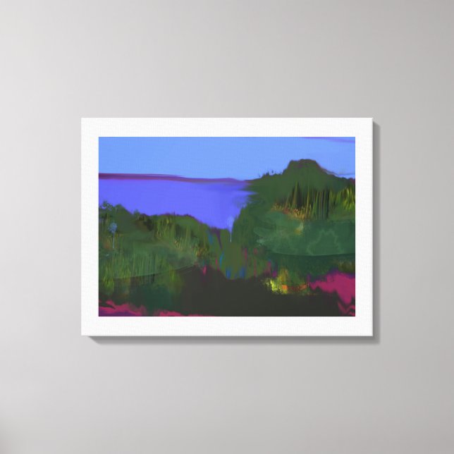 Kustvymålning Canvastryck (Framsida)