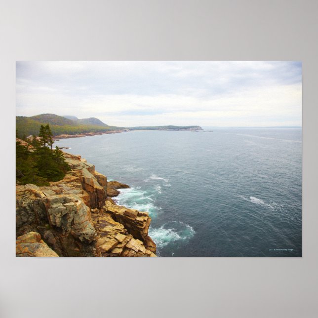 Kustvyn i Acadias nationalpark Poster (Framsidan)