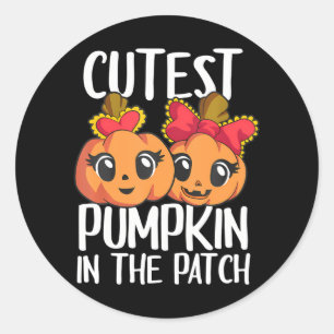 Kutastpipa i lappen Kid Girls Halloween Runt Klistermärke