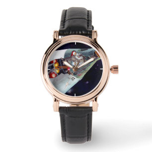 Kutaway en två personer Gemini-rymdfarkoster under Armbandsur