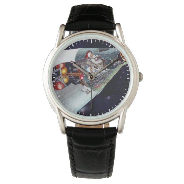 Kutaway en två personer Gemini-rymdfarkoster under Armbandsur (Framsida)