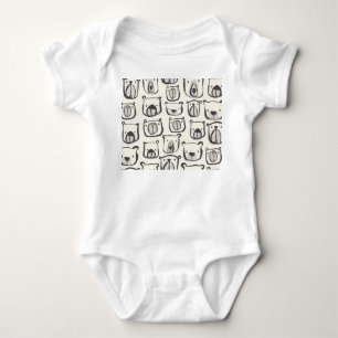 Kutbjörn, handdragen, sömlös mönster. t shirt