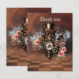 Kute, ångkokta kvinnor tack kort