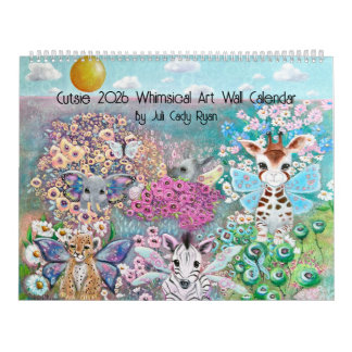 Kute Animals 2026 Whimsical Art Kalender
