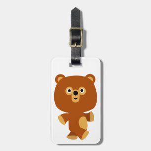 Kute Assertive Tecknad Bear Luggage Tag Bagagebricka