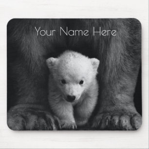 Kute Baby Bear-Personligens musknapp Musmatta