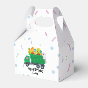 Kute baby dinosaur ägg sopor lastbil presentaskar