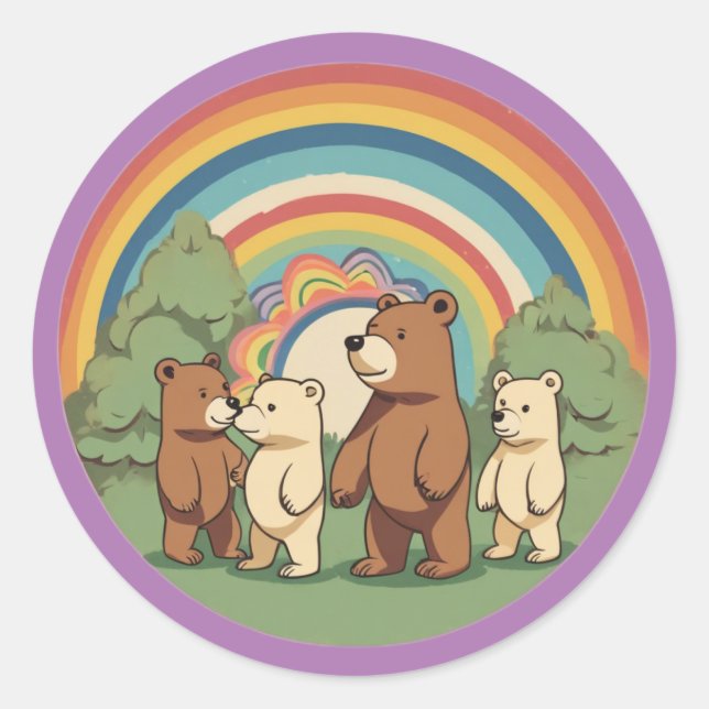 Kute Bear-familjens etikett (Framsida)