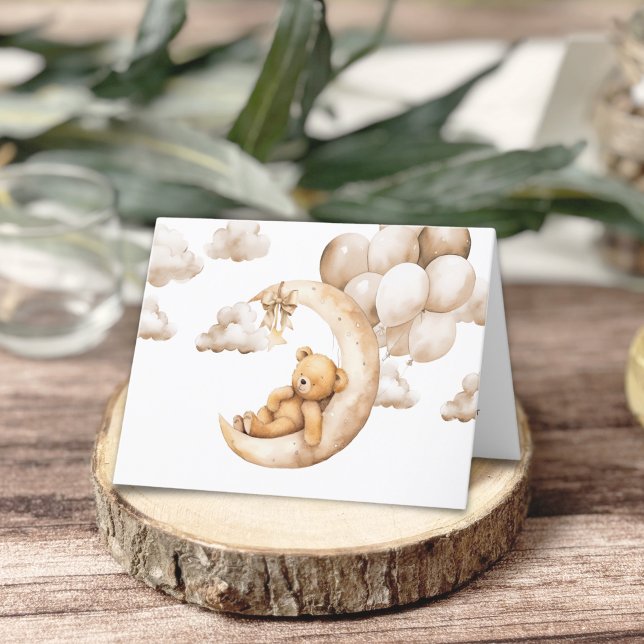 Kute Bear Oven, Måne Baby Shower Tack för ditt kor (Skapare uppladdad)