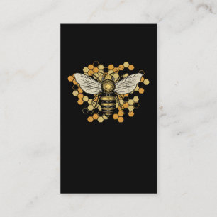 Kute Bee Honeycomb Nature Bebiodlingseper Art Visitkort