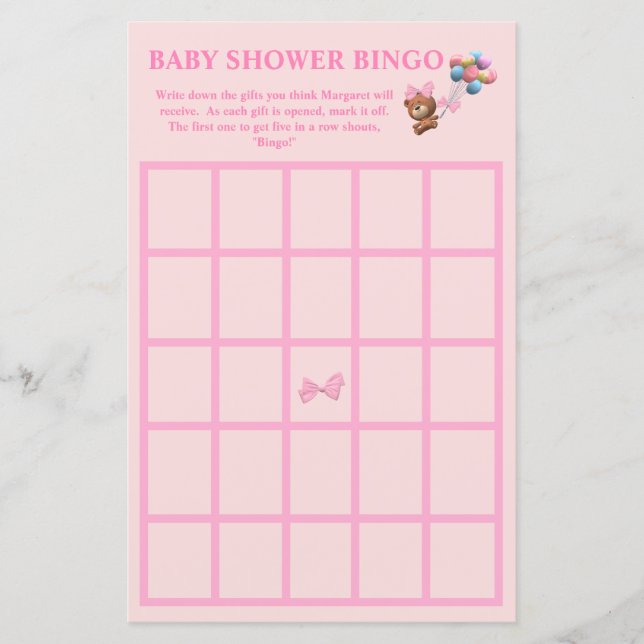 Kute Björn och ballonger Behållare för spädbarn (Framsida)