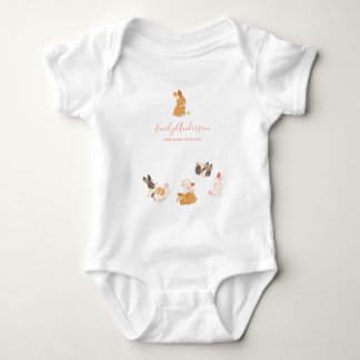 Kute Bunny-kanin från födelsedagsbabyskor T Shirt