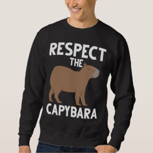 Kute Capybara Älskare, djurmedvetenhet Lång Ärmad Tröja